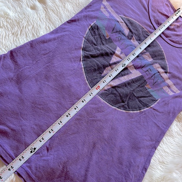 Purple VAN HALEN Tee by Chaser Scoop Neck Ladies’ Babydoll Style Size M - Picture 7 of 8